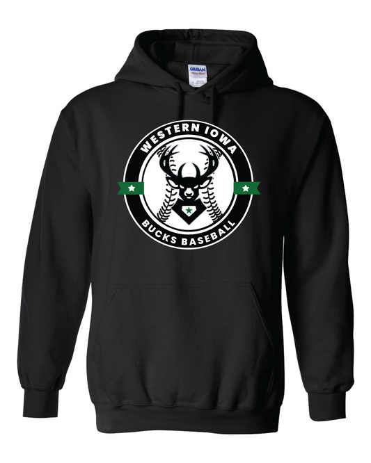 Bucks Hooded Sweatshirt Bucks Baseball Logo
