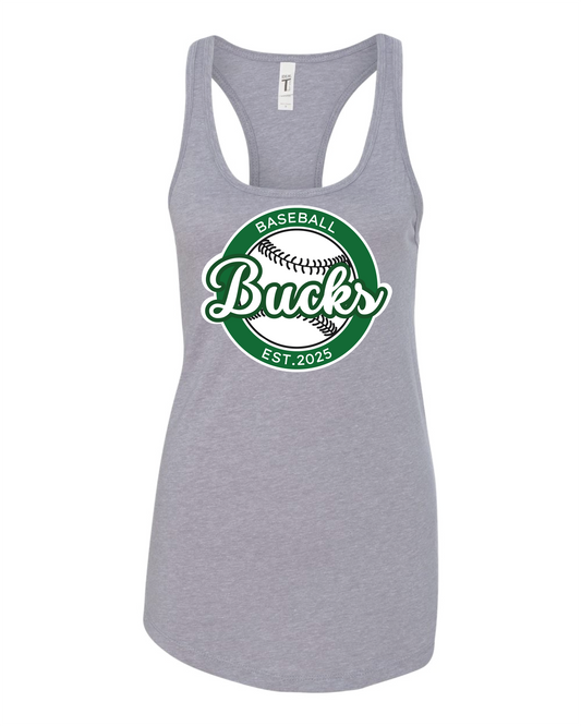 Bucks Womens Tank Baseball Logo