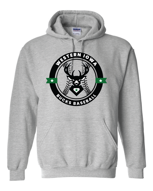 Bucks Hooded Sweatshirt Bucks Baseball Logo