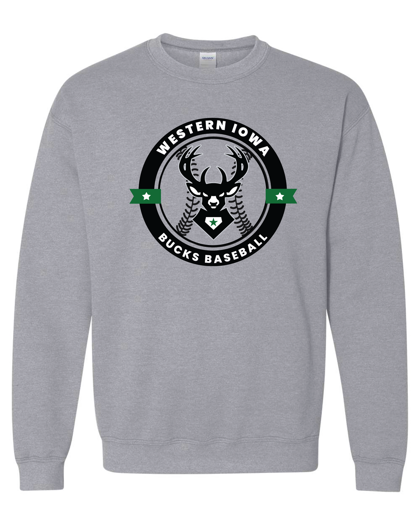 Bucks Crewneck Bucks Baseball Logo