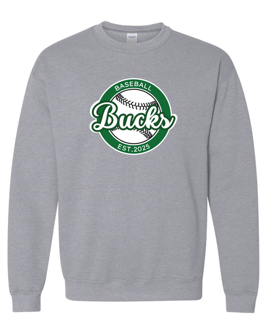 Bucks Crewneck Baseball Logo