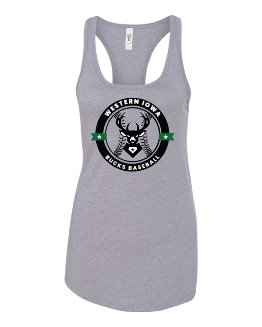 Bucks Womens Tank Bucks Baseball Logo