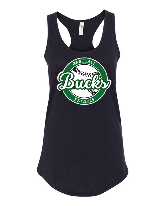 Bucks Womens Tank Baseball Logo