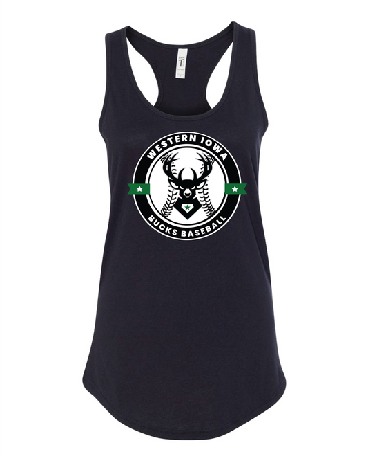 Bucks Womens Tank Bucks Baseball Logo