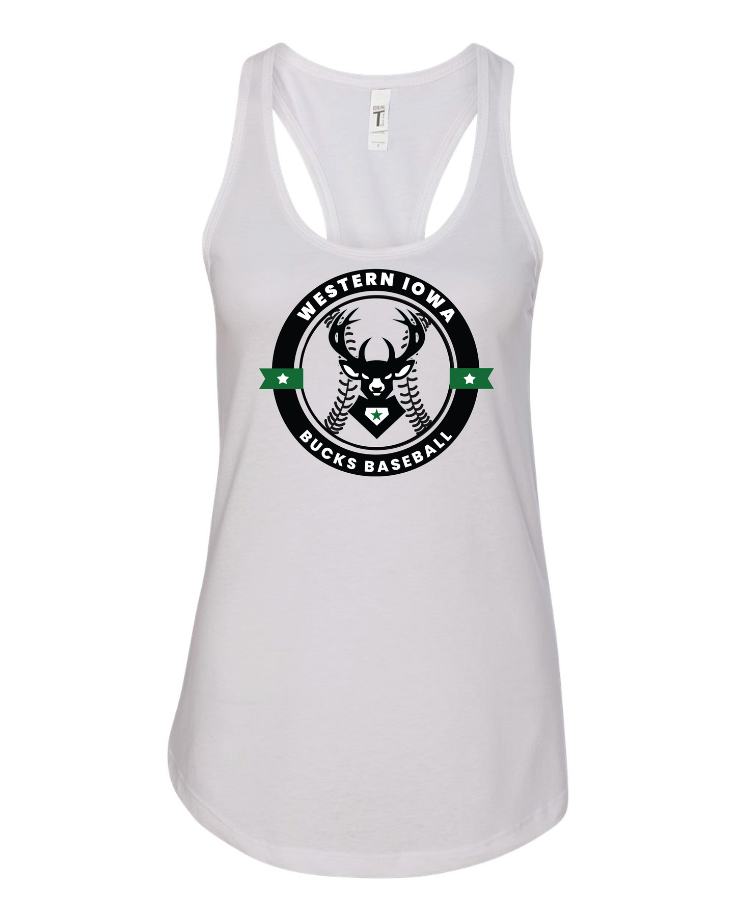 Bucks Womens Tank Bucks Baseball Logo