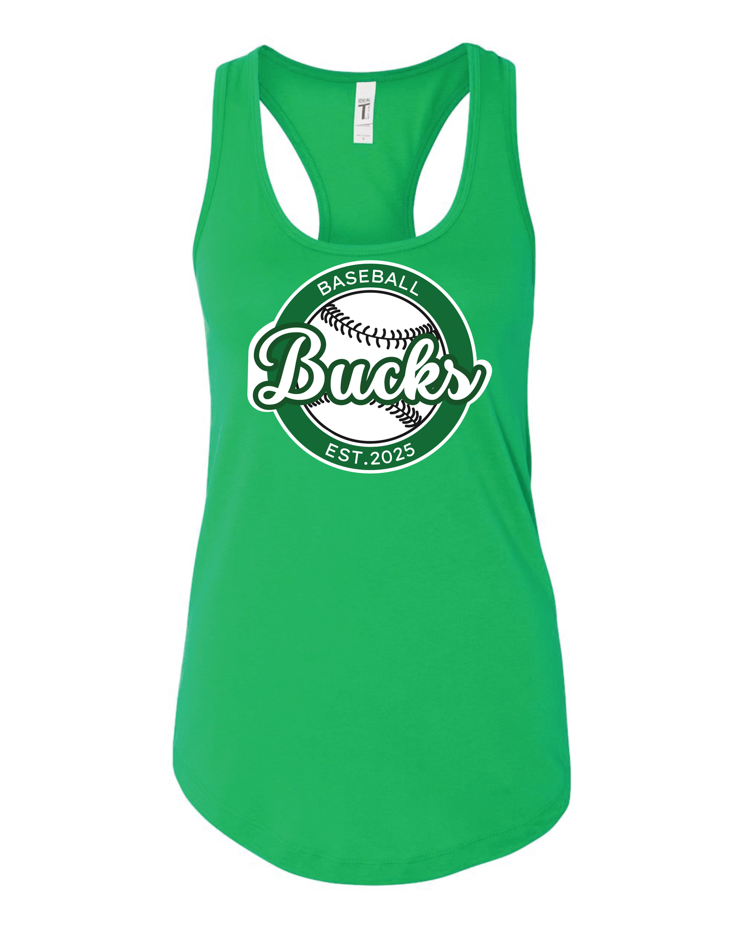 Bucks Womens Tank Baseball Logo