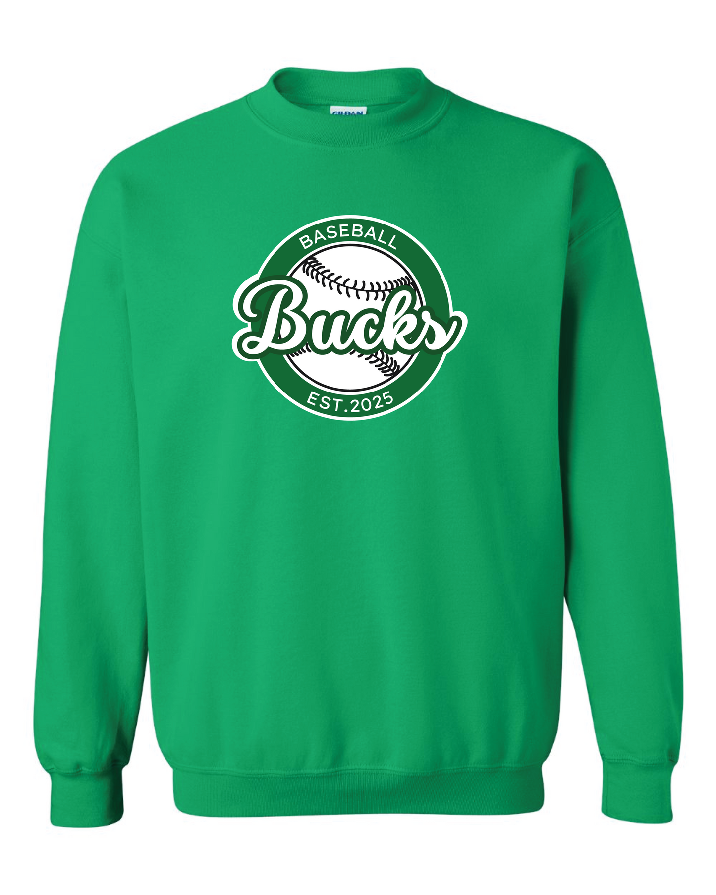 Bucks Crewneck Baseball Logo