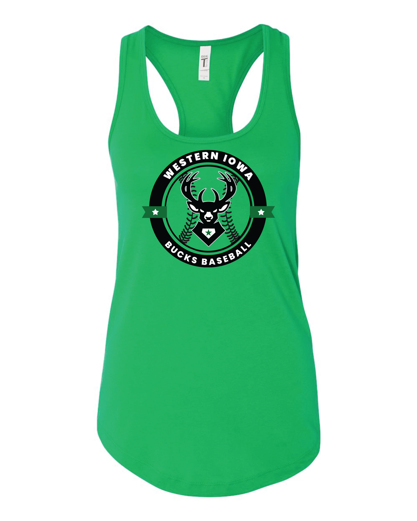Bucks Womens Tank Bucks Baseball Logo
